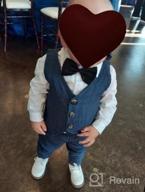 img 1 attached to Stylish Toddler Wedding Gentleman Outfit for Boys - High-Quality Clothing review by Preston Molden