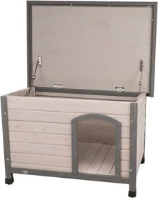 img 3 attached to TRIXIE Small Natura Classic Outdoor Dog 🐶 House - Weatherproof, Elevated Floor, Gray - Shop Now!