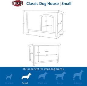 img 1 attached to TRIXIE Small Natura Classic Outdoor Dog 🐶 House - Weatherproof, Elevated Floor, Gray - Shop Now!