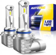 upgrade your headlights with autoone 9005 led bulbs - stay safe on the road with bright xenon white light logo