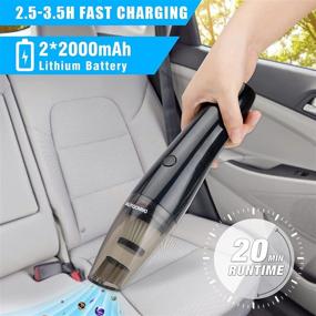 img 1 attached to 🚗 Autoommo 5000PA Cordless Handheld Car Vacuum Cleaner - Powerful and Portable Cleaning Solution with Rechargeable Batteries