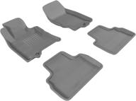 🔲 premium custom fit 3d maxpider all-weather floor mats for infiniti qx70 2014-2017 / fx35 / 50 / 50s 2009-2013 - gray kagu series logo