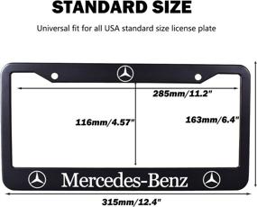 img 3 attached to 2Pcs License Plate Frame Exterior Accessories