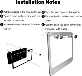 img 2 attached to 2Pcs License Plate Frame Exterior Accessories