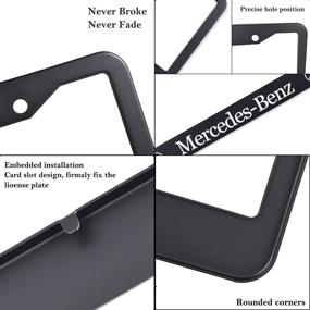 img 1 attached to 2Pcs License Plate Frame Exterior Accessories