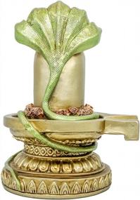 img 1 attached to Hindu Shiva Lingam Sculpture - Traditional Indian God Shiv Ling Religious Statue - Handcrafted Murti For Pooja Mandir Altar, Diwali Gifts, And Temple Decor - Lord Figurine For Weddings And Returns