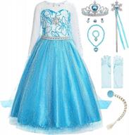 relibeauty kids snow queen princess costume, blue logo