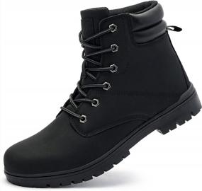 img 4 attached to All-Weather Akk Casual Ankle Boots For Men - Classic Fashion & Comfortable Non Slip Walking Chukka Boots