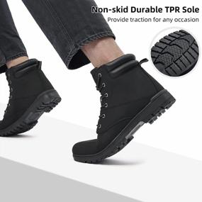 img 2 attached to All-Weather Akk Casual Ankle Boots For Men - Classic Fashion & Comfortable Non Slip Walking Chukka Boots