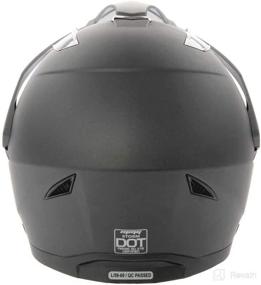 img 2 attached to Motocross Full Face Helmet Motorcycle Motorcycle & Powersports for Protective Gear
