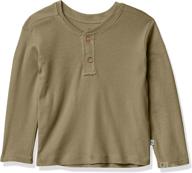 👶 honestbaby organic cotton rib henley long sleeve baby shirt логотип