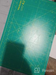 img 6 attached to Efficient Self-Healing Cutting Mat For Flawless Crafting - WORKLION 18X18" With 17" Grid