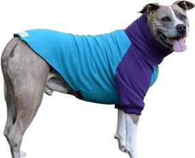 img 4 attached to Colorblock Big Dog Sweater/Pullover for Pitbulls and Bully Breeds - Medium Size