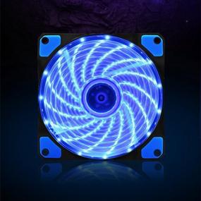 img 1 attached to Maximize Airflow And Reduce Noise With Kyerivs 120Mm Silent Fan - 2 Pack With Blue LED For Efficient Cooling