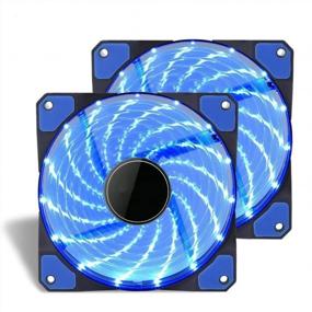 img 4 attached to Maximize Airflow And Reduce Noise With Kyerivs 120Mm Silent Fan - 2 Pack With Blue LED For Efficient Cooling