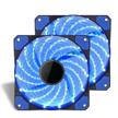 maximize airflow and reduce noise with kyerivs 120mm silent fan - 2 pack with blue led for efficient cooling logo