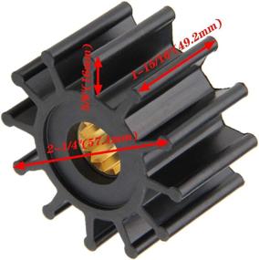 img 3 attached to High-Quality Water Pump Impeller Kit for Volvo Penta V6 V8 Engines - Compatible with Johnson and Jabsco Models