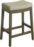 upgrade your home decor with stylish gray tweed nailhead trim counter stools (24 inch) logo