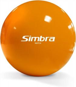 img 4 attached to Официальный мяч для хоккея на траве Simbra® — оранжевый сверхгладкий мяч для умного обращения с клюшкой, броска и быстрого игрового процесса