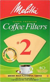 img 4 attached to ☕ Melitta #2 Cone Coffee Filters, Natural Brown, 480 Count - Pack of 12 - Buy Now!