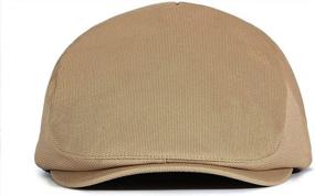 img 3 attached to FALETO Men'S Newsboy Hat - Classic Flat Cap For Winter, Spring, And Fall - Perfect For Driving, Hunting, And More