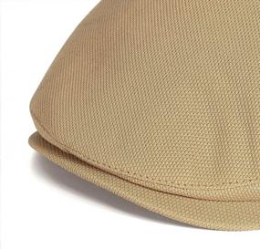 img 2 attached to FALETO Men's Newsboy Hat — классическая плоская кепка для зимы, весны и осени — идеально подходит для вождения, охоты и многого другого
