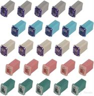 🔌 25 assorted flosser mcase fmm cartridge fuses kit - micro type mcase, 15 20 25 30 40 amp logo