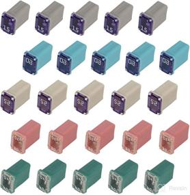 img 4 attached to 🔌 25 Assorted Flosser Mcase FMM Cartridge Fuses Kit - Micro Type Mcase, 15 20 25 30 40 Amp