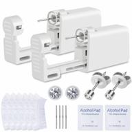 anzero disposable sterile ear piercing kit - painless piercing with hypoallergenic studs логотип