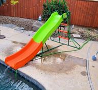 img 1 attached to SLIDEWHIZZER 8Ft Kids Play Outdoor Playground Slide Indoor Plastic Slide - Backyard Toy Slide Playset - Large Slides For Kids - Kids Slides For Backyard - Playsets With Slide - Outdoor Toys Playground review by Robert Dickinson