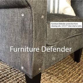 img 2 attached to Furniture Defender Cat Scratch Deterrent: Protect Your Upholstered Furniture with Love 🛋️ - Stops Scratching Cats - 2 Guards Per Package - Made in USA