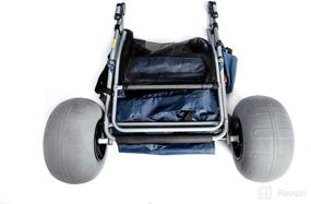 img 2 attached to 🏖️ Enhance Your Big Wheel Beach Cart with Fields Outdoor Supplies 12" Balloon Wheel Conversion Kit - Stainless Steel Axle, 2 Beach Tires, Easy Install, No Drilling/Tools Required!
