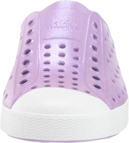 img 3 attached to Get Your Little Girl Sparkling in Lavender Native Jefferson Iridescent Shoes - Toddler/Little Kid Sizes Available!