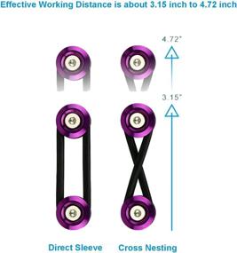 img 2 attached to 🔧 Universal Purple Quick Release Fastener Kit for Car Bumpers, Trunks, Fenders, and Hatch Lids - Effective Aluminum Bumper Clips