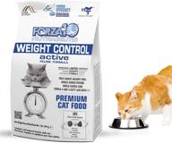 🐱 forza10 active dry weight control cat food - ideal for adult cats, with metabolism disorders and overweight cats - wild caught anchovy flavor - 1 pound bag логотип