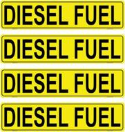 set of 4 haobase diesel fuel sign stickers - 21.5 cm x 5 cm - self adhesive vinyl - enhanced for seo логотип