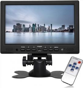 img 4 attached to OSCY 7-inch Portable Monitor with 1024X600 Resolution, Built-in Speakers and Earphone Port - DD-7F-XSQ