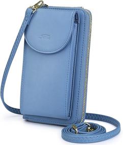 img 4 attached to S ZONE Leather Blocking Crossbody Cellphone Women's Handbags & Wallets : Crossbody Bags