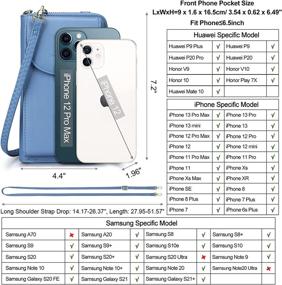 img 2 attached to S ZONE Leather Blocking Crossbody Cellphone Women's Handbags & Wallets : Crossbody Bags