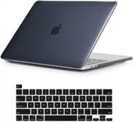 чехол se7enline для macbook pro 16 2021/2020/2019 - сверхтонкий жесткий чехол для a2141 с сенсорной панелью и крышкой для клавиатуры - кристально-черный логотип