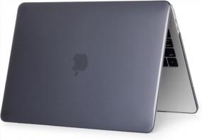 img 1 attached to Чехол Se7Enline для MacBook Pro 16 2021/2020/2019 - сверхтонкий жесткий чехол для A2141 с сенсорной панелью и крышкой для клавиатуры - кристально-черный
