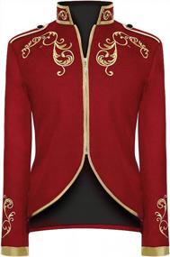 img 4 attached to Fitted Military Blazers: Perfect For Prince-Inspired Parades And Punk-Inspired Drumming Performances