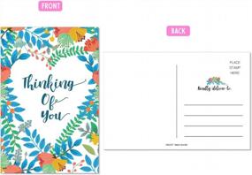 img 3 attached to Floral Thank You Postcards, 50 Count 4X6” Inches - Thick Cardstock Ideal For Greeting Cards, Family, Friends, Clients, Business, Teachers, Students, And More
