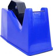 blue masking tape dispenser - fits 1" and 3" core, 6.3 x 2.5 x 3.4 inch heat tape dispenser for desk use. logo