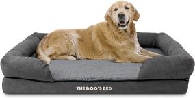 img 2 attached to 🐶 The Dog's Bed Orthopedic Dog Bed: Large & Extra Large Sizes, Premium Memory Foam for Senior Support, Post-Surgery Recovery, Lameness, Illness - Waterproof & Washable Covers Included (S-XXL)