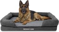 🐶 the dog's bed orthopedic dog bed: large & extra large sizes, premium memory foam for senior support, post-surgery recovery, lameness, illness - waterproof & washable covers included (s-xxl) logo