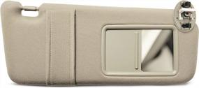 img 1 attached to Right Passenger Side Sun Visor Replacement Compatible With 2007-2011 Toyota Camry And Camry Hybrid (Beige) - Includes Sunroof & Light