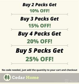 img 1 attached to 🌲 Cedar Hyde Cedar Blocks: Clothes Storage, Protection, and Deodorizer - 22-Piece Set