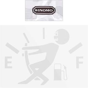 img 1 attached to 🚗 WINOMO Funny Car Stickers: High Gas Consumption Decal Fuel Gage Empty Stickers (White) - Hilarious Automotive Decoration