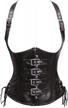 victorian steampunk leather bustier corset by bslingerie® - enhance your look now! logo